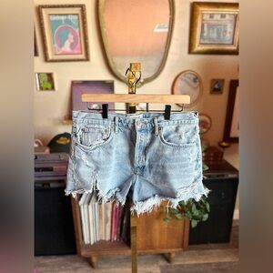 AGOLDE Parker Vintage Cut Off Short In Swapmeet